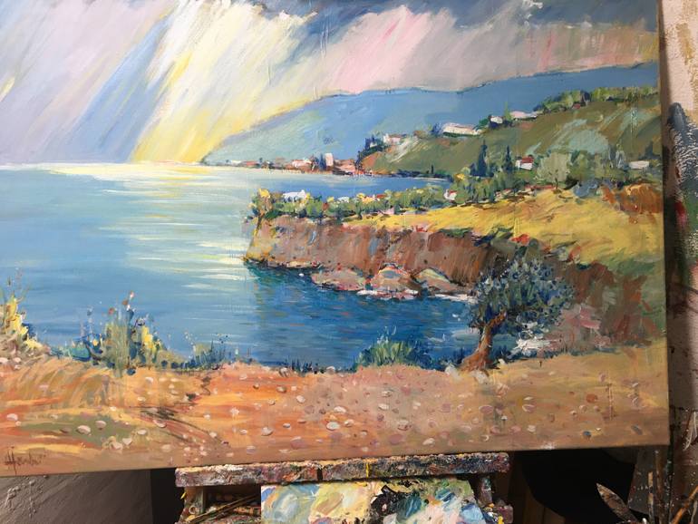 Original Expressionism Landscape Painting by Altin Furxhi