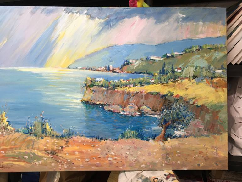 Original Expressionism Landscape Painting by Altin Furxhi