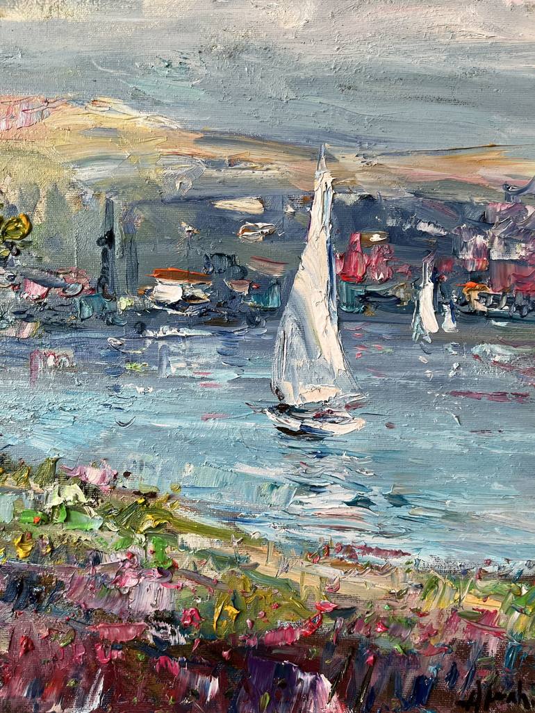 Original Impressionism Landscape Painting by Altin Furxhi