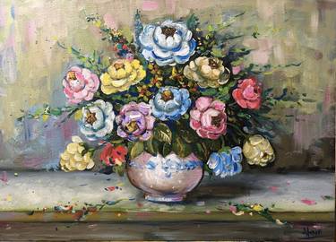 Original Floral Paintings by Altin Furxhi