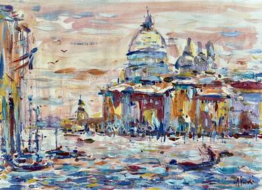 Print of Figurative Cities Paintings by Altin Furxhi