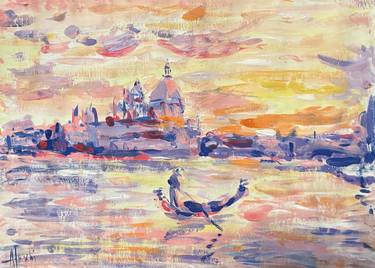 Print of Impressionism Sailboat Paintings by Altin Furxhi