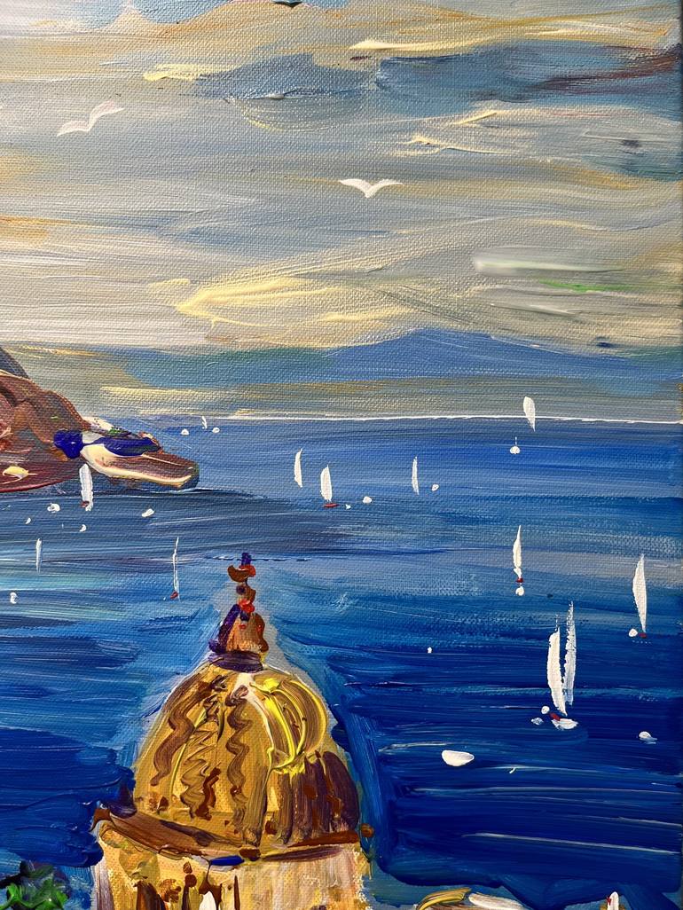 Original Impressionism Seascape Painting by Altin Furxhi