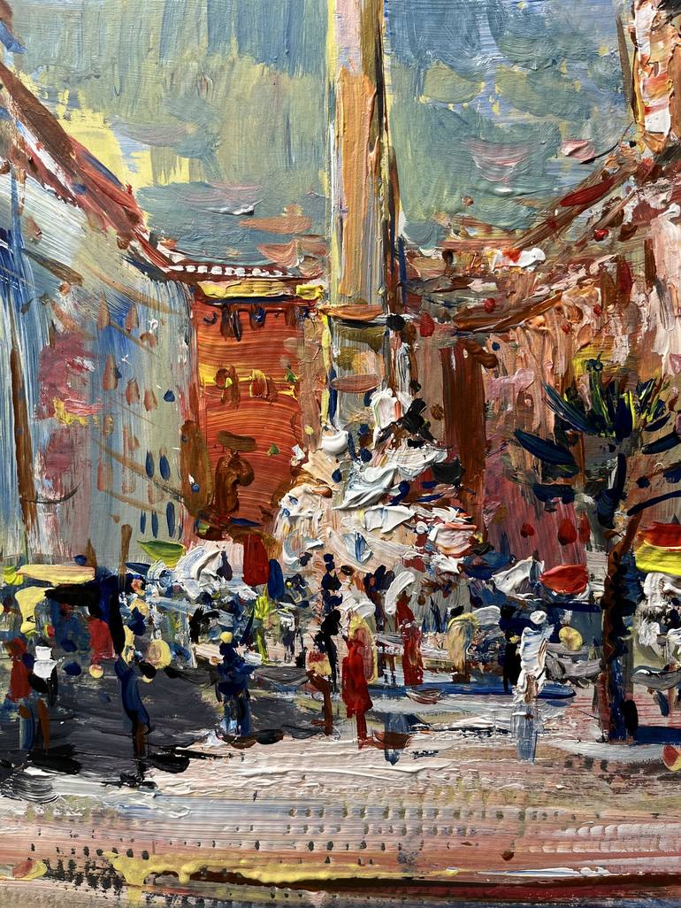 Original Impressionism Cities Painting by Altin Furxhi