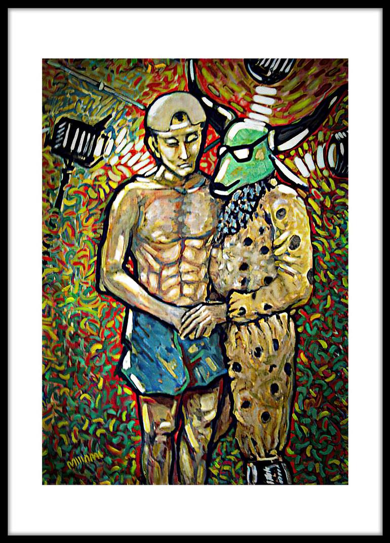 Original Figurative Portrait Paintings by Reinaldo Amaral