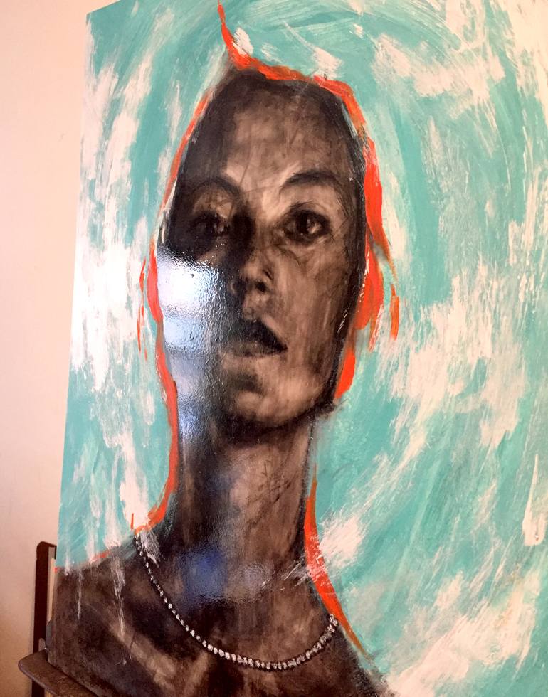 Original Figurative Women Painting by hiromi oikawa