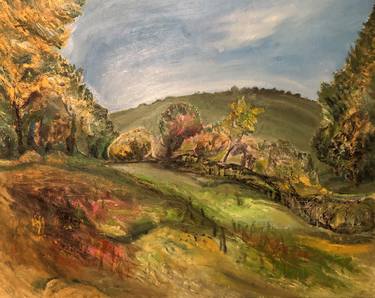 Print of Landscape Paintings by cezar ferdinand lungu