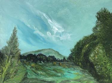 Original Impressionism Landscape Paintings by cezar ferdinand lungu