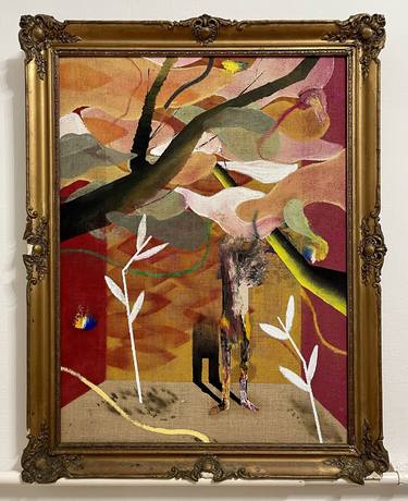 Original Surrealism Landscape Painting by Marton Bende