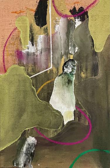 Original Surrealism People Painting by Marton Bende