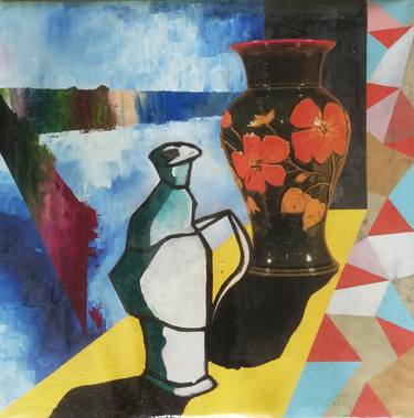 Original Expressionism Still Life Paintings by Marton Bende