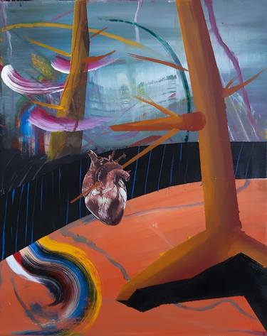 Original Figurative Nature Paintings by Marton Bende