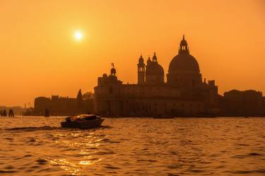 Venice Golden Hour Santa Maria della Salute in Glowing Light thumb