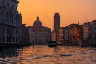 Venice Sunset - Grand Canal - Sunset Haze thumb