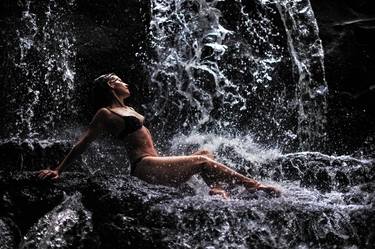 Bliss. Anna at Eureka Waterfalls, Mauritius (Ltd Edition of only 20 Fine Art Giclee Prints from an original photograph) thumb