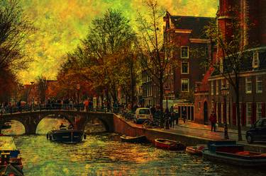 I AMsterdam. Vintage Amsterdam In Golden Light - Limited Edition 20 of 20 thumb