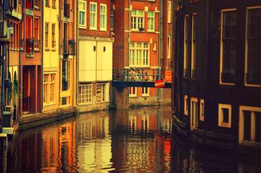 Golden Amsterdam Reflections  (Ltd Edition of only 15 Fine Art Giclee prints) - Limited Edition 15 of 15 thumb