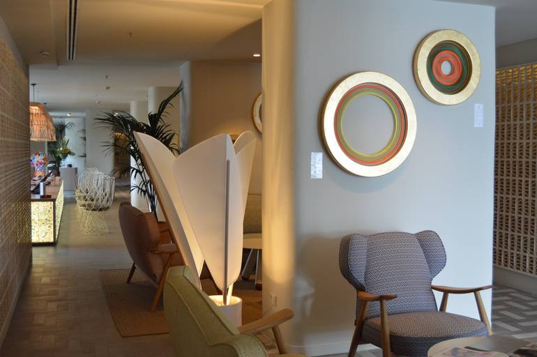 Original Abstract Geometric Installation by Julio Campos
