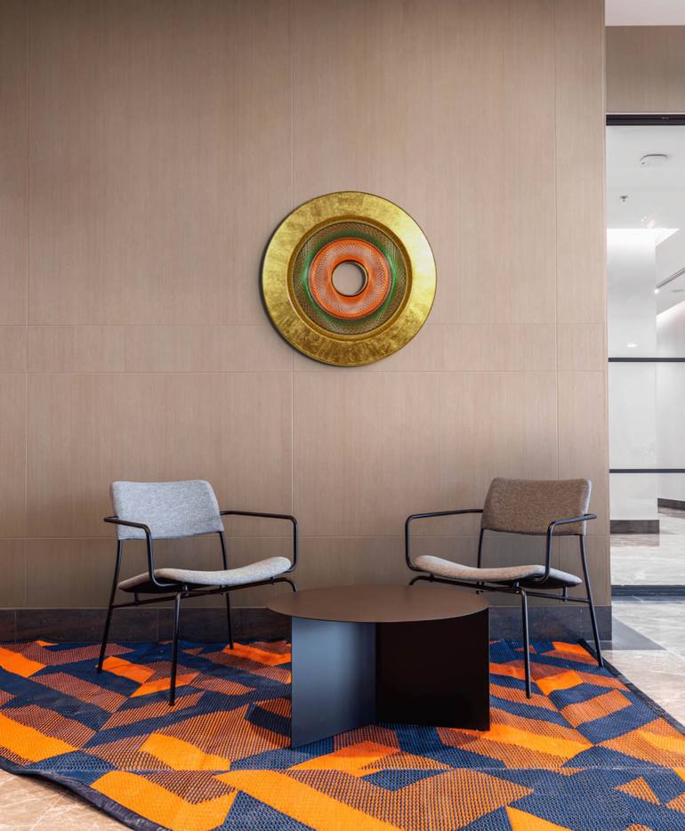 Original Contemporary Geometric Mixed Media by Julio Campos