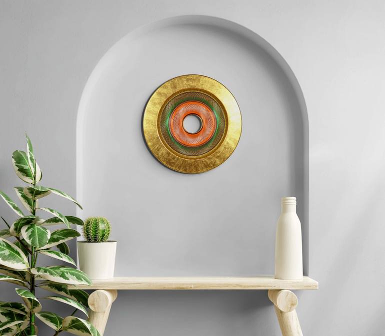 Original Contemporary Geometric Mixed Media by Julio Campos