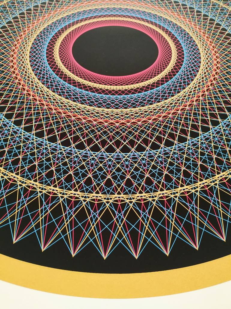 Original geometry Geometric Mixed Media by Julio Campos