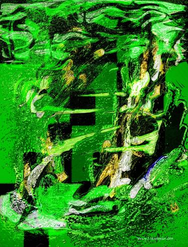 Original Abstract Expressionism Abstract Mixed Media by HenryJ Christopher