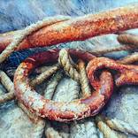 Rusty iron ring by Rukiye Garip