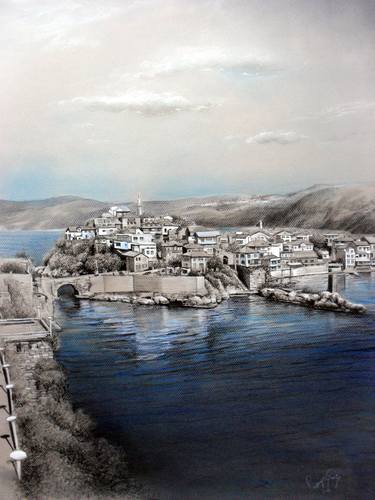 Original Places Drawings by Rukiye Garip