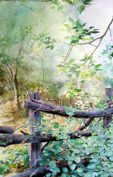 Original Realism Landscape Paintings by Rukiye Garip