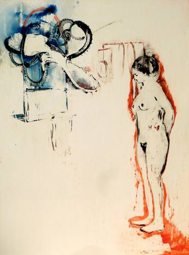Print of Expressionism Nude Paintings by Ilona Szalay