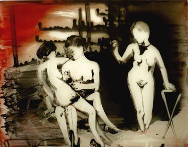 Print of Expressionism Erotic Paintings by Ilona Szalay