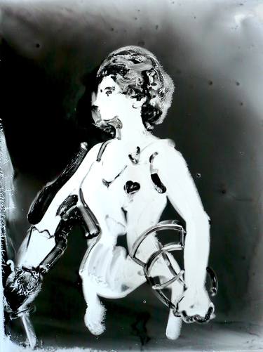 Saatchi Art Artist Ilona Szalay; Painting, “Fencer” #art