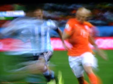 Image of an Image, 2014 Football World Cup, Netherlands - Argentina 0-1, Fighting for the Ball thumb