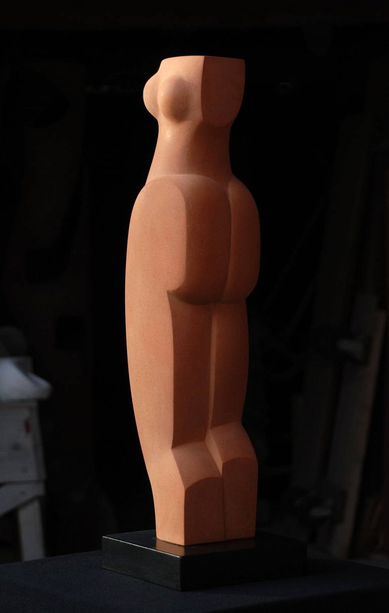Original Abstract Expressionism Nude Sculpture by Lothar Nickel