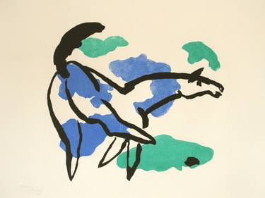 Original Expressionism Animal Printmaking by Lothar Nickel