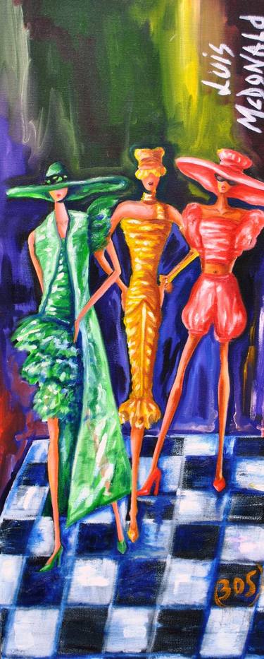 Print of Art Deco Fashion Paintings by Luis McDonald