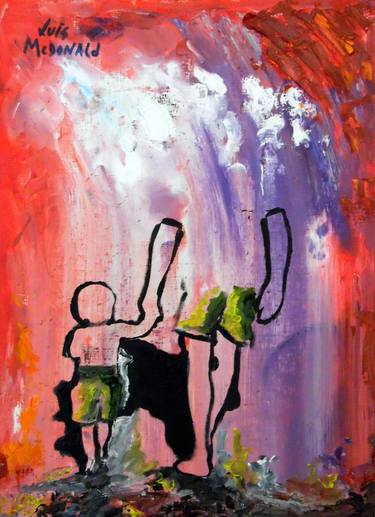 Original Expressionism Family Paintings by Luis McDonald