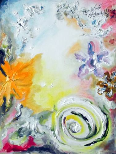 Print of Abstract Expressionism Floral Paintings by Luis McDonald