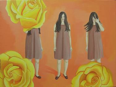 Original Figurative Women Painting by Zahra Marsous