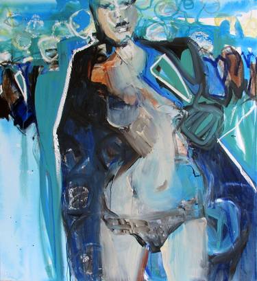 Original Expressionism Nude Paintings by Conny Verellen