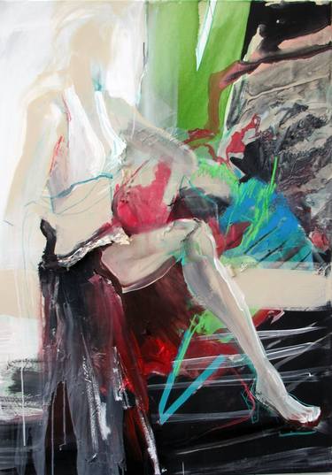Original Expressionism Nude Paintings by Conny Verellen