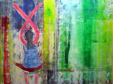 Print of Abstract People Paintings by Sunil Abraham