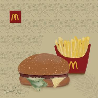 Print of Realism Food Mixed Media by Sunil Abraham