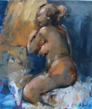 Original Expressionism Nude Paintings by Vladislava Colic