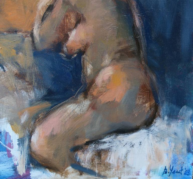 Original Expressionism Nude Painting by Vladislava Colic