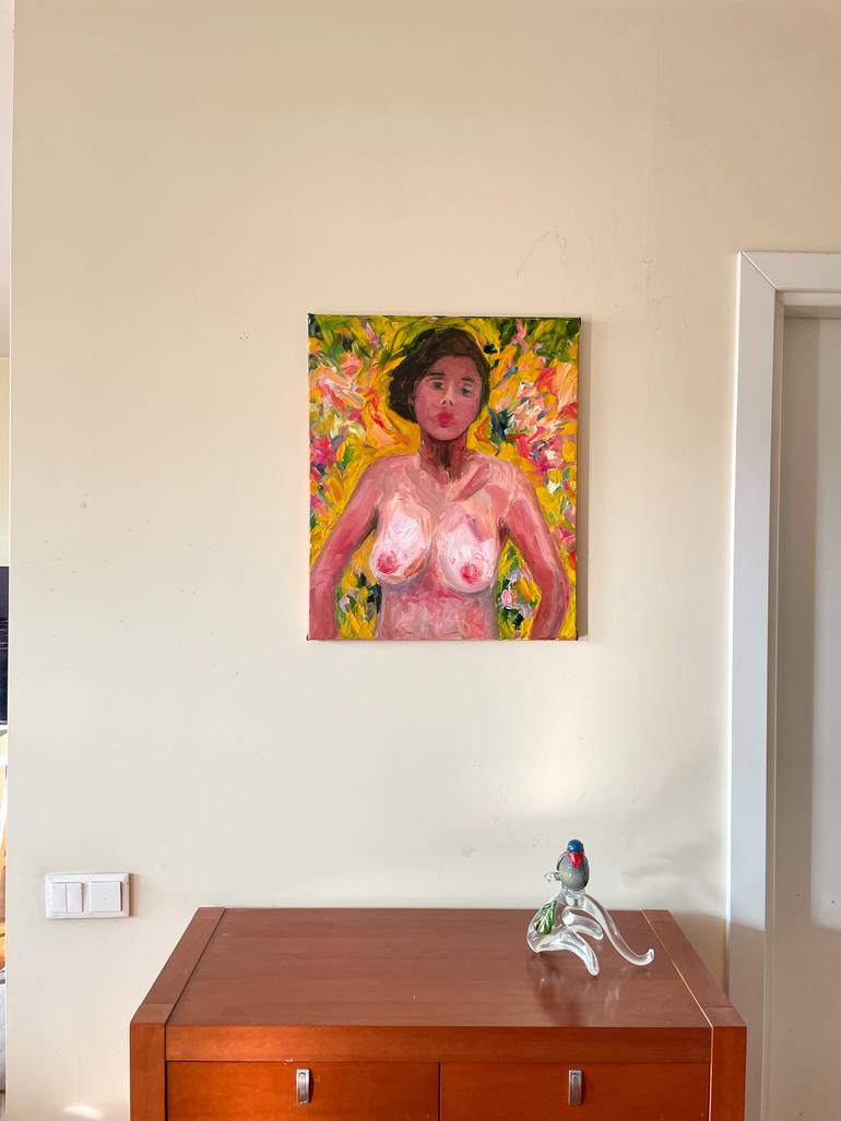 Original Expressionism Nude Painting by Vladimir Kryloff