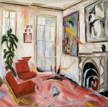 Print of Expressionism Interiors Paintings by Vladimir Kryloff