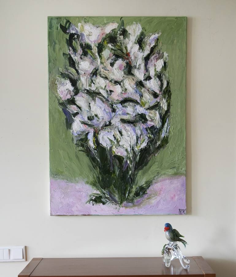Original Expressionism Floral Painting by Vladimir Kryloff