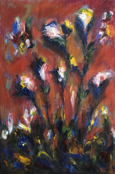 Original Abstract Floral Paintings by Vladimir Kryloff