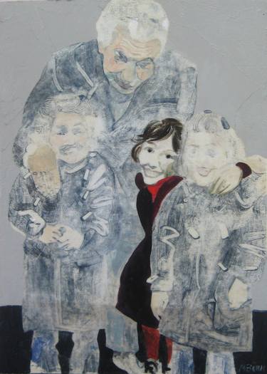 Original Figurative Family Paintings by Marcela Böhm